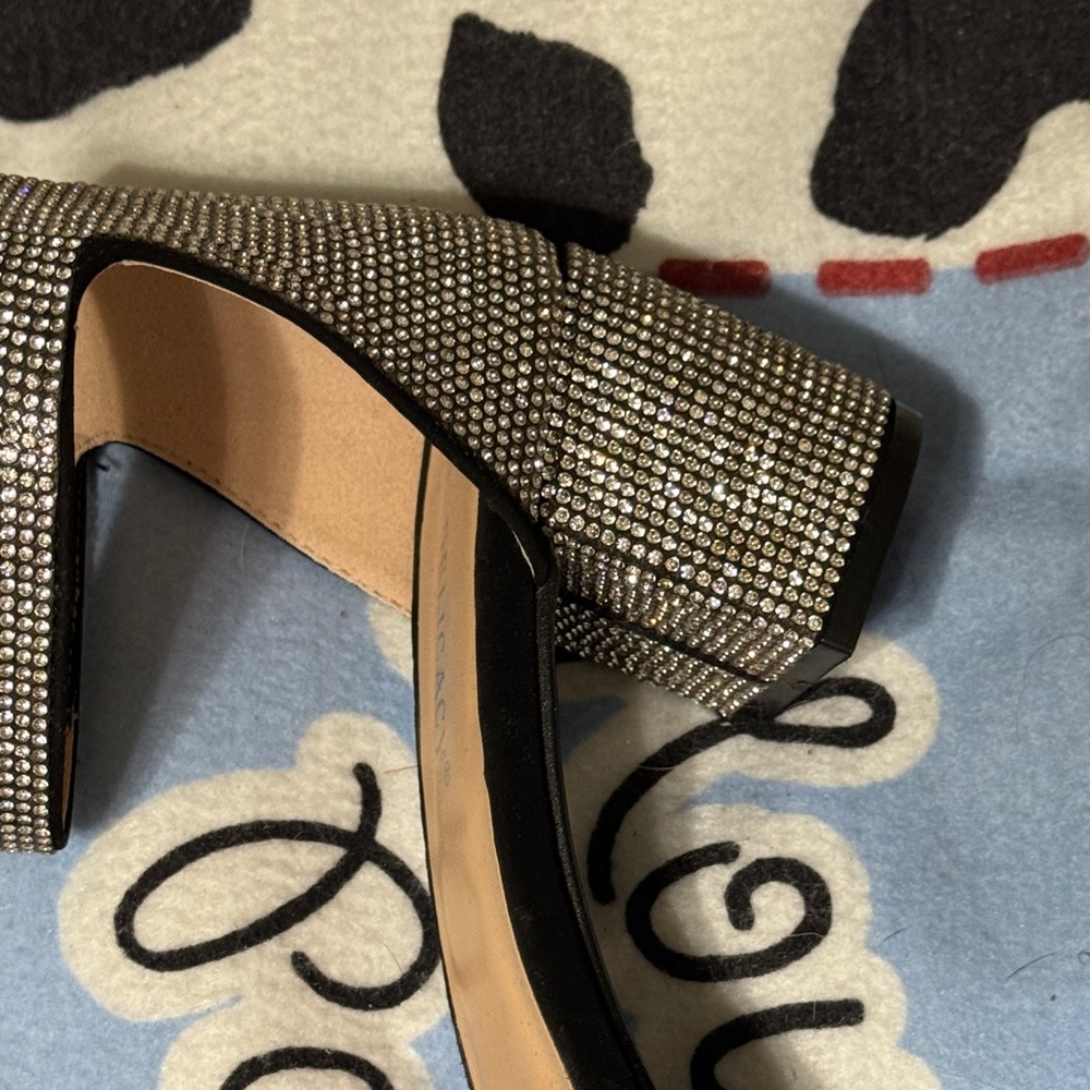 Delicacy Silver Rhinestone Heels - Picture 5 of 8